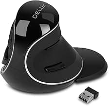 Delux M618 Plus vertical mouse product photo used in Vertical Mouse for Large Hands (2026)