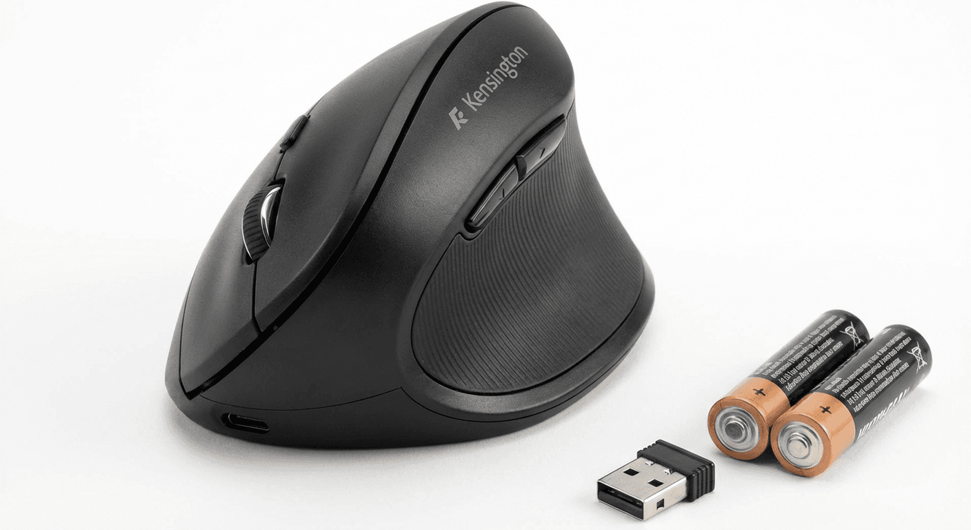 Kensington Pro Fit Ergo vertical mouse product photo used in Best Vertical Mouse for Graphic Designers (2026)