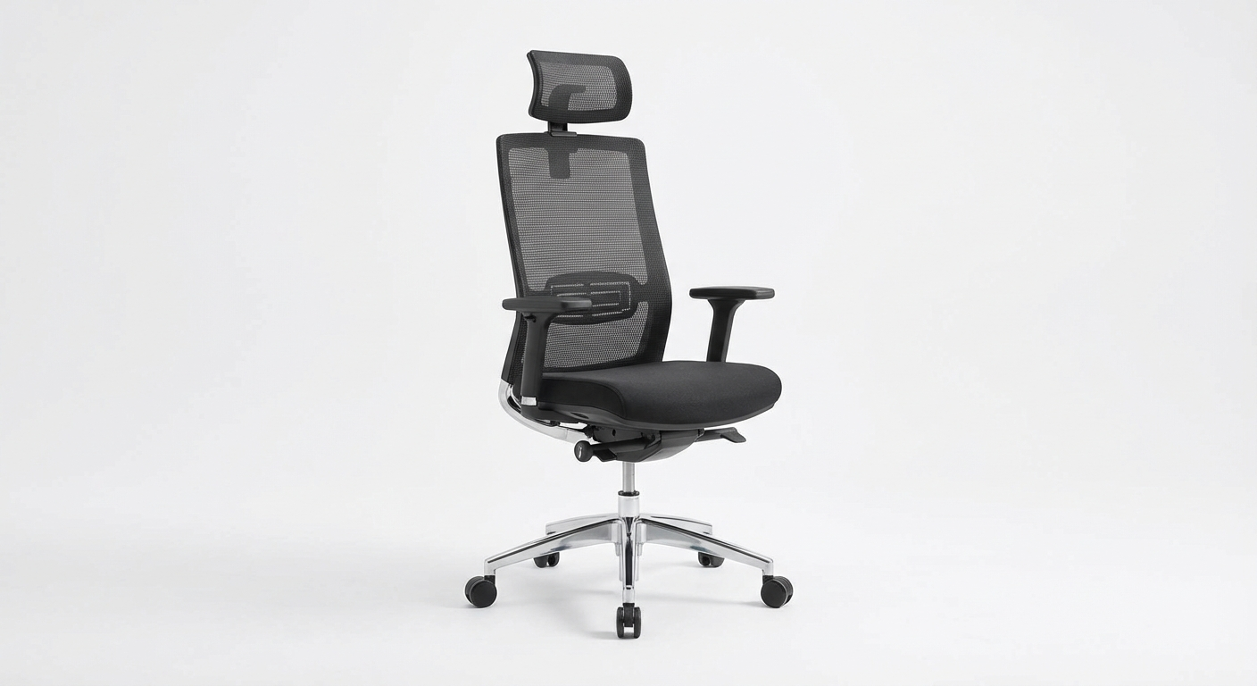 Mimoglad H5 ergonomic chair in white mesh designed for petite body types
