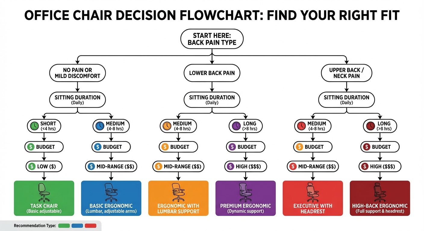 Answer these 3 questions to identify your ideal chair type — most people choose wrong