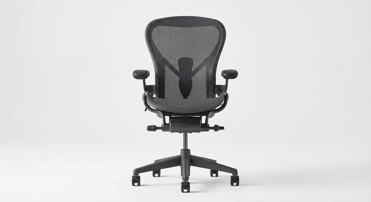 Herman Miller Aeron ergonomic office chair in graphite colour
