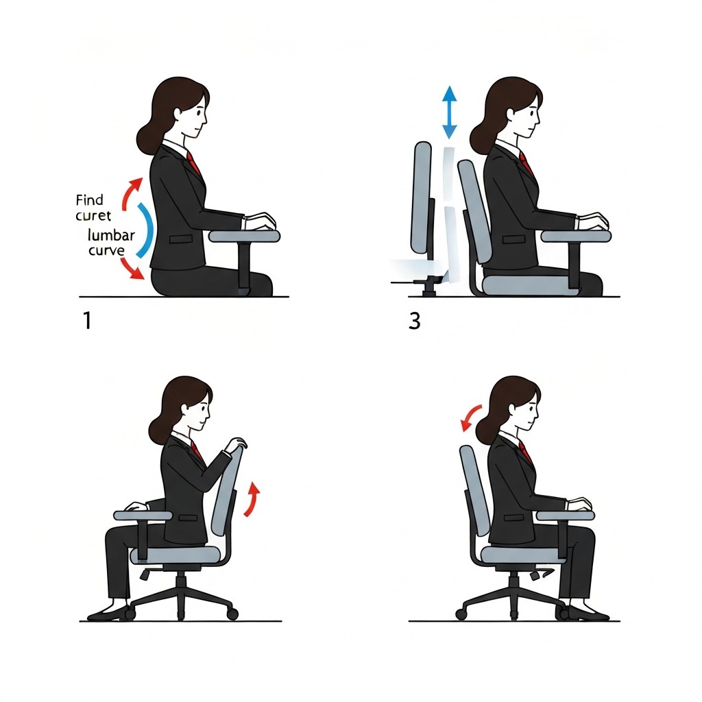 Autonomous ErgoChair Pro with height and depth adjustable lumbar