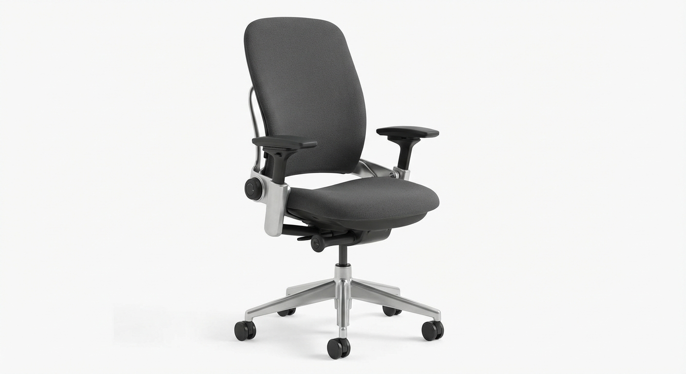 Steelcase Leap V2 ergonomic office chair with adjustable lumbar support